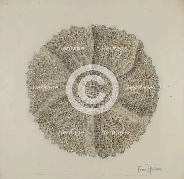 Doily, c. 1939. Creator: Frank Nelson.