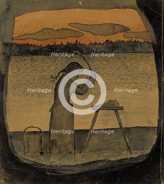 Doing the Laundry, 1895. Creator: Hugo Simberg.