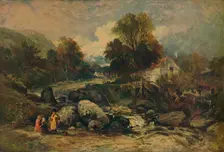 Dol-y-Garrog Mill near Llanrwst, Caernarvonshire c1844. Artist: William James Muller