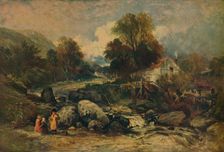 Dol-y-Garrog Mill near Llanrwst, Caernarvonshire c1844. Artist: William James Muller