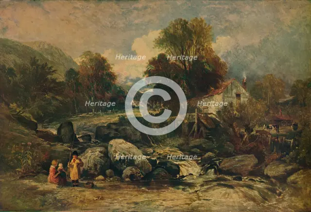 'Dol-y-Garrog Mill near Llanrwst, Caernarvonshire', c1844. Artist: William James Muller.