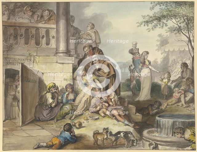Dolce far niente in Naples, 1797. Creator: Johann Heinrich Ramberg.