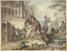 Dolce far niente in Naples, 1797. Creator: Johann Heinrich Ramberg