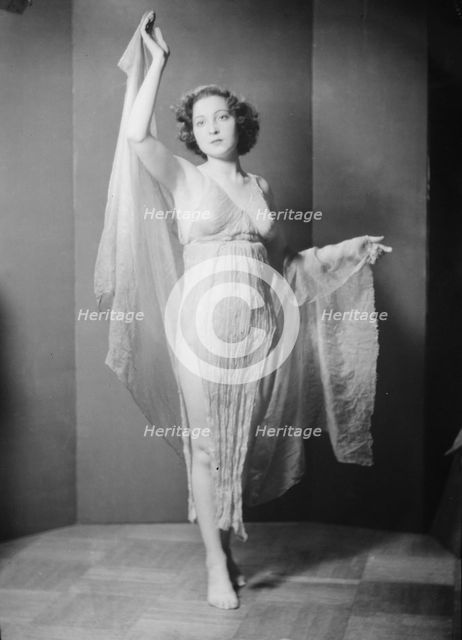 Dolin, Hortense, portrait photograph, 1935 May. Creator: Arnold Genthe.