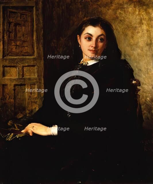 Dolores, A Spanish Widow, 1862. Creator: John Phillip.