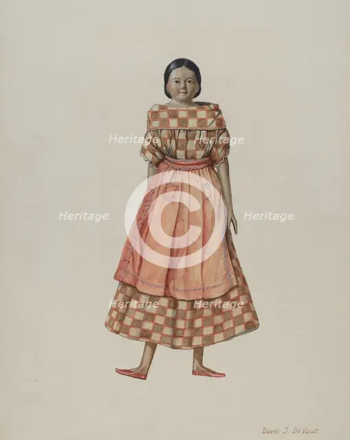 Doll, 1935/1942. Creator: David S De Vault.