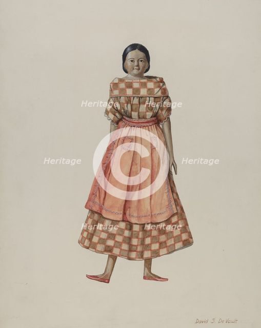 Doll, 1935/1942. Creator: David S De Vault.