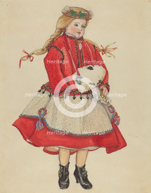 Doll, 1935/1942. Creator: Esther Peck.