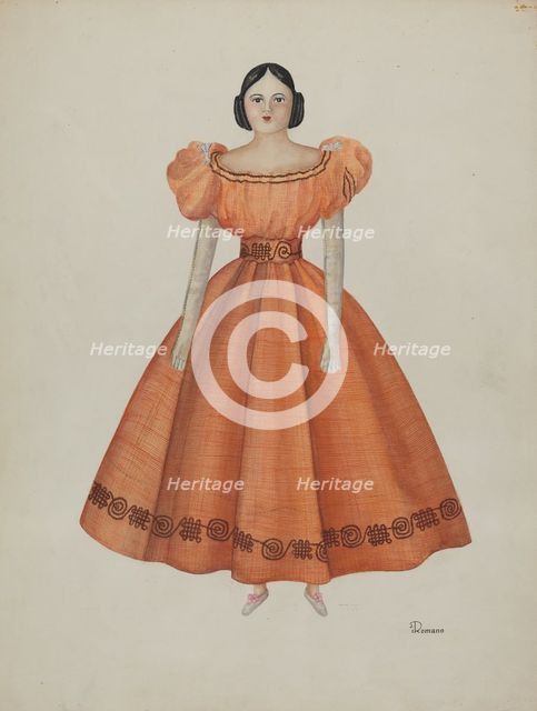 Doll, 1935/1942. Creator: Josephine C. Romano.