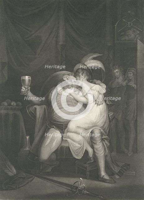 Doll Tearsheet, Falstaff, Henry and Poins (Shakespeare, Kin..., first published 1795; reissued 1852. Creator: William Satchwell Leney.