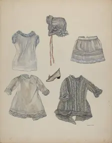 Doll Wardrobe, c. 1937. Creator: Dorothy Harris