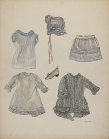 Doll Wardrobe, c. 1937. Creator: Dorothy Harris