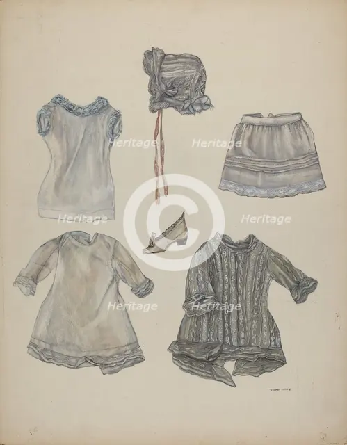 Doll Wardrobe, c. 1937. Creator: Dorothy Harris.