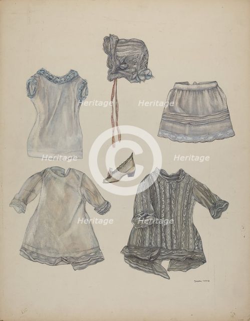 Doll Wardrobe, c. 1937. Creator: Dorothy Harris.