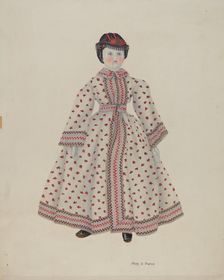 Doll with China Head, 1935/1942. Creator: Mary D. Porter