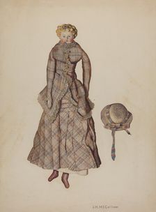 Doll with China Head, c. 1941. Creator: J. Herman McCollum
