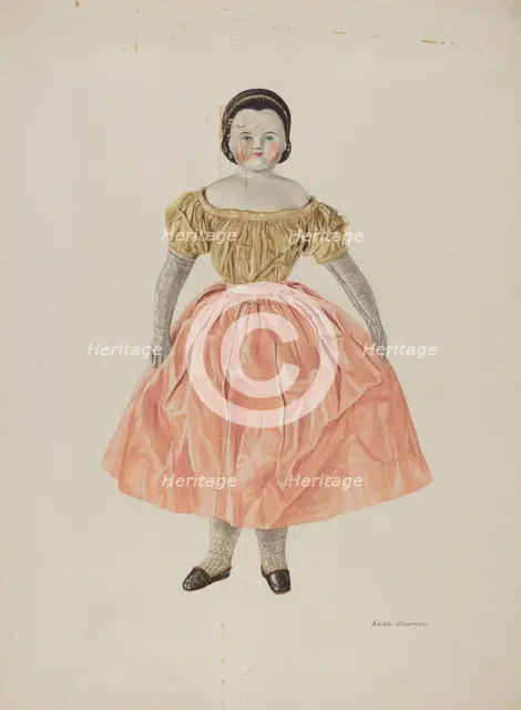 Doll - "Annie Sampson", c. 1940. Creator: Edith Towner.