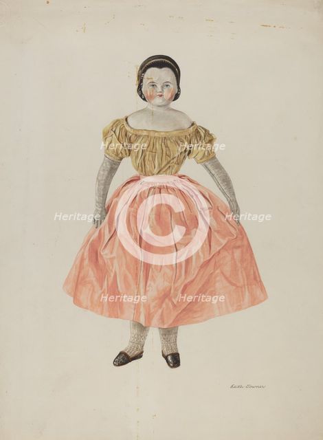 Doll - "Annie Sampson", c. 1940. Creator: Edith Towner.