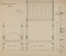 Doll Bed, 1935/1942. Creator: Unknown