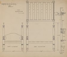 Doll Bed, 1935/1942. Creator: Unknown