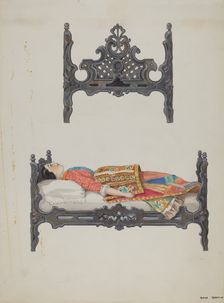Doll Bed, c. 1937. Creator: Dana Bartlett