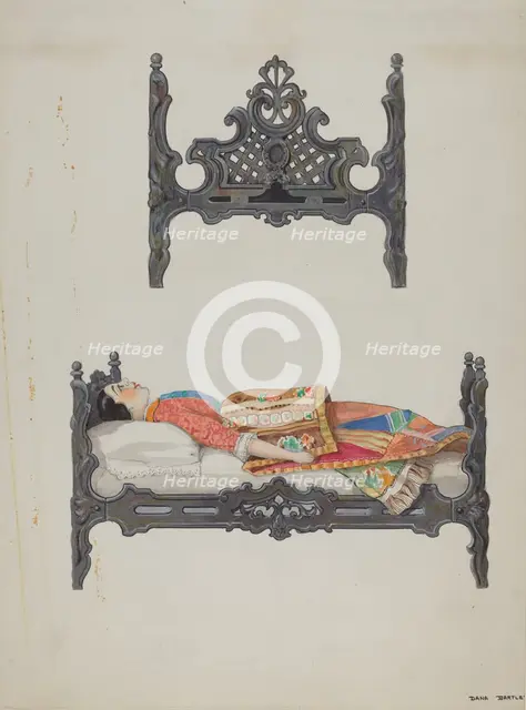 Doll Bed, c. 1937. Creator: Dana Bartlett.