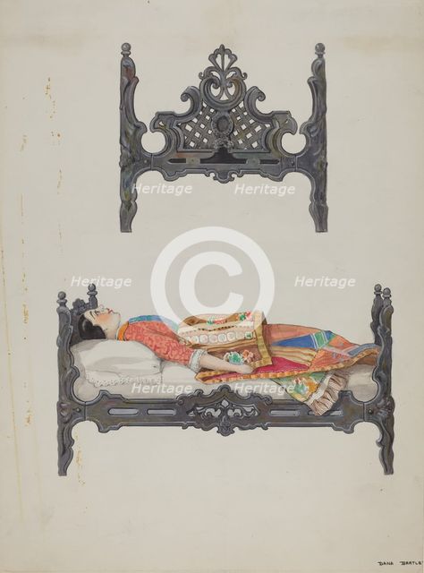 Doll Bed, c. 1937. Creator: Dana Bartlett.