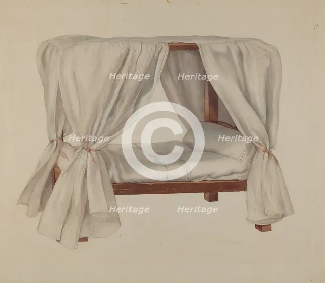 Doll Bed, c. 1937. Creator: Lillian Causey.