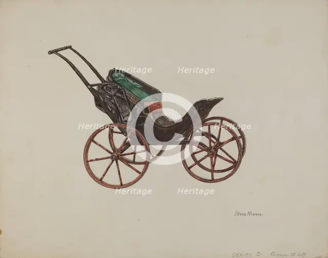 Doll Buggy, 1935/1942. Creator: Alfonso Moreno.