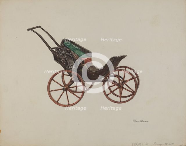 Doll Buggy, 1935/1942. Creator: Alfonso Moreno.