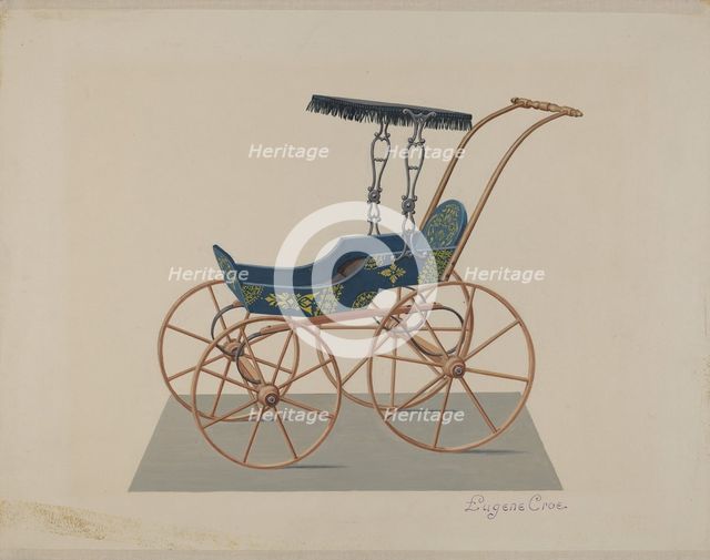 Doll Buggy, c. 1937. Creator: Eugene Croe.