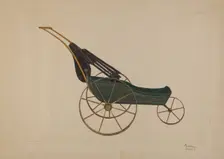 Doll Buggy, c. 1938. Creator: Richard Barnett