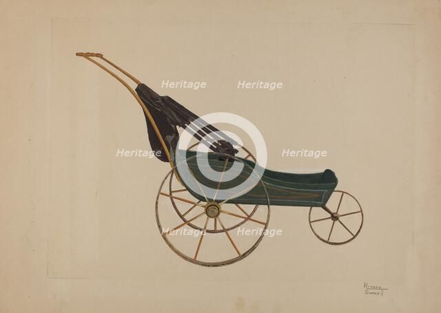 Doll Buggy, c. 1938. Creator: Richard Barnett.