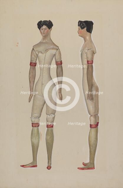 Doll, c. 1936. Creator: Beverly Chichester.