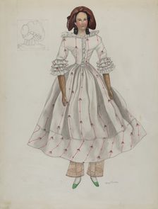 Doll, c. 1936. Creator: Mary E Humes