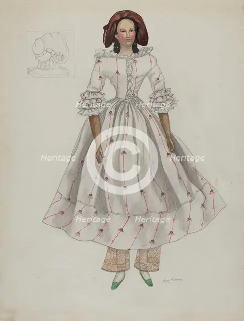 Doll, c. 1936. Creator: Mary E Humes.