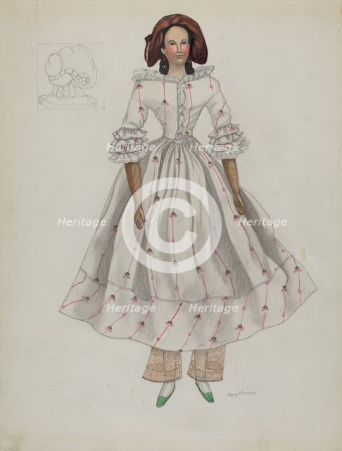 Doll, c. 1936. Creator: Mary E Humes.