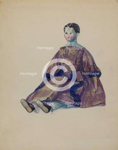 Doll, c. 1936. Creator: Mina Lowry.