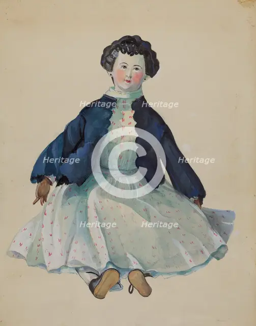 Doll, c. 1936. Creator: Mina Lowry.