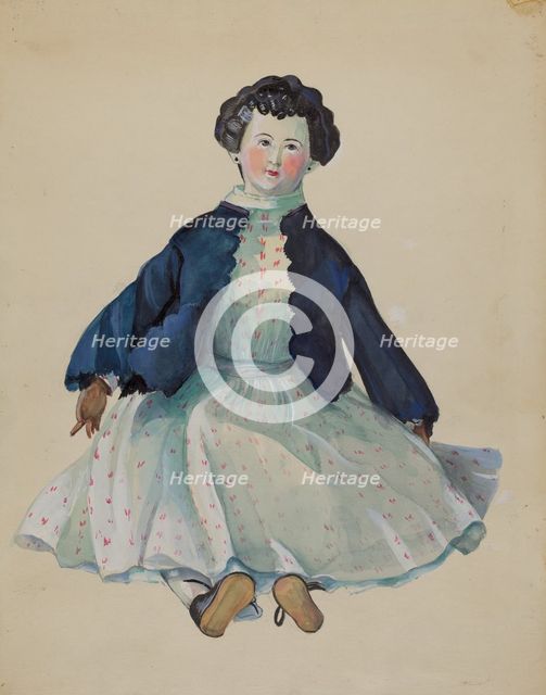 Doll, c. 1936. Creator: Mina Lowry.