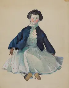 Doll, c. 1936. Creator: Mina Lowry
