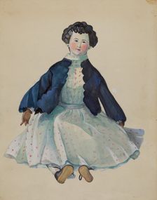 Doll, c. 1936. Creator: Mina Lowry