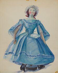 Doll, c. 1936. Creator: Mina Lowry