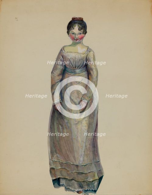 Doll, c. 1936. Creator: Mina Lowry.