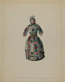 Doll, c. 1936. Creator: Mina Lowry