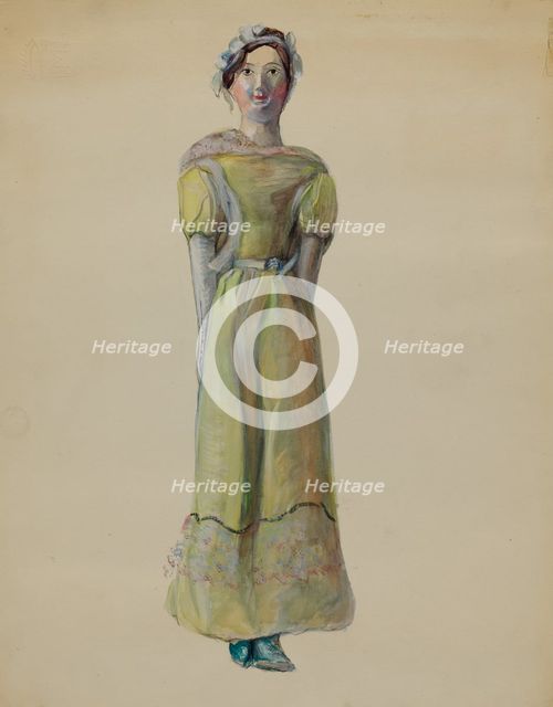 Doll, c. 1936. Creator: Mina Lowry.