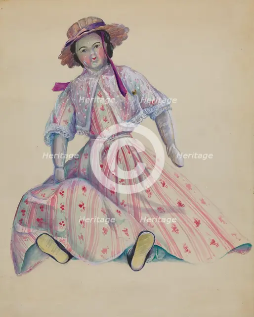 Doll, c. 1936. Creator: Mina Lowry.