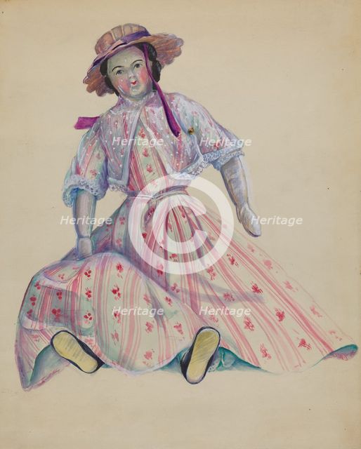 Doll, c. 1936. Creator: Mina Lowry.