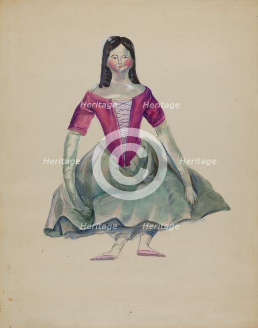 Doll, c. 1936. Creator: Mina Lowry.