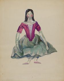 Doll, c. 1936. Creator: Mina Lowry